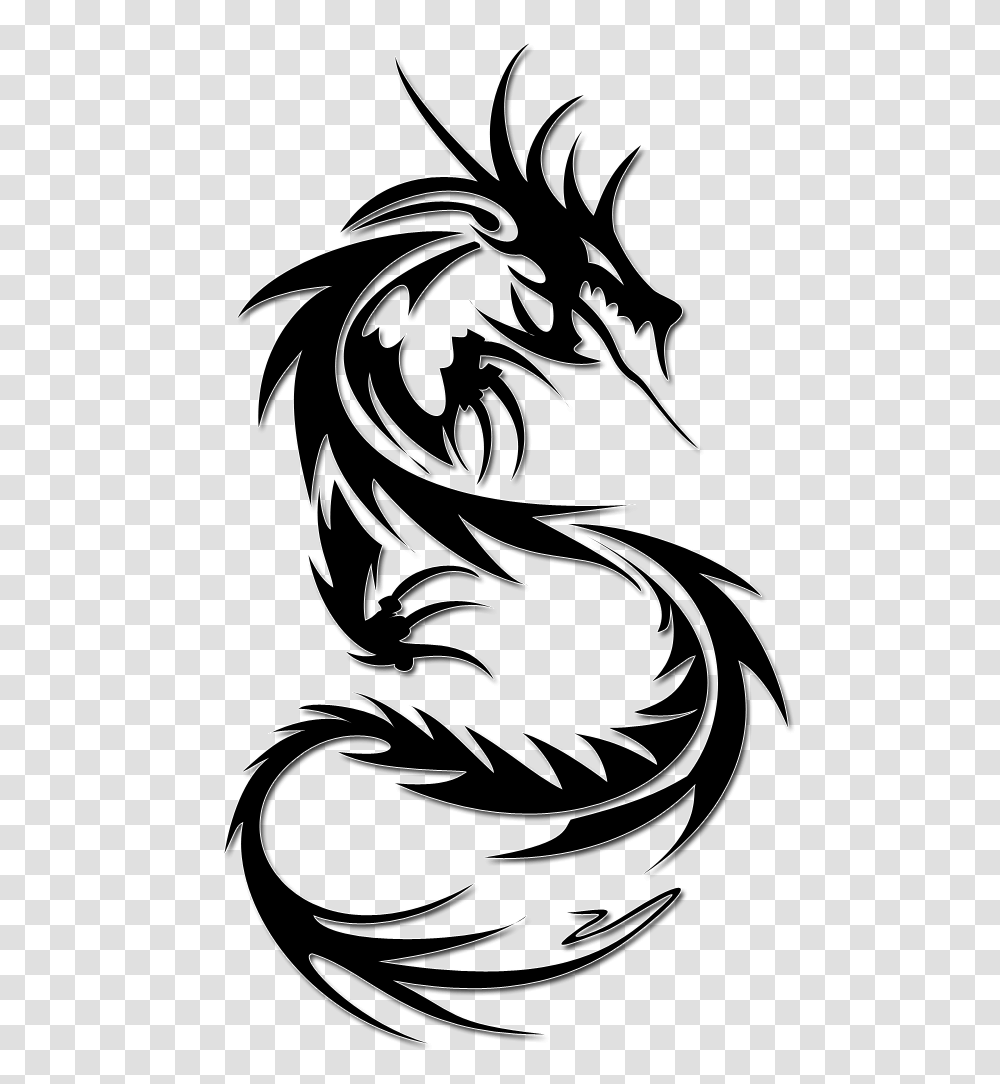 Tattoo Dragon Image, Floral Design, Pattern Transparent Png