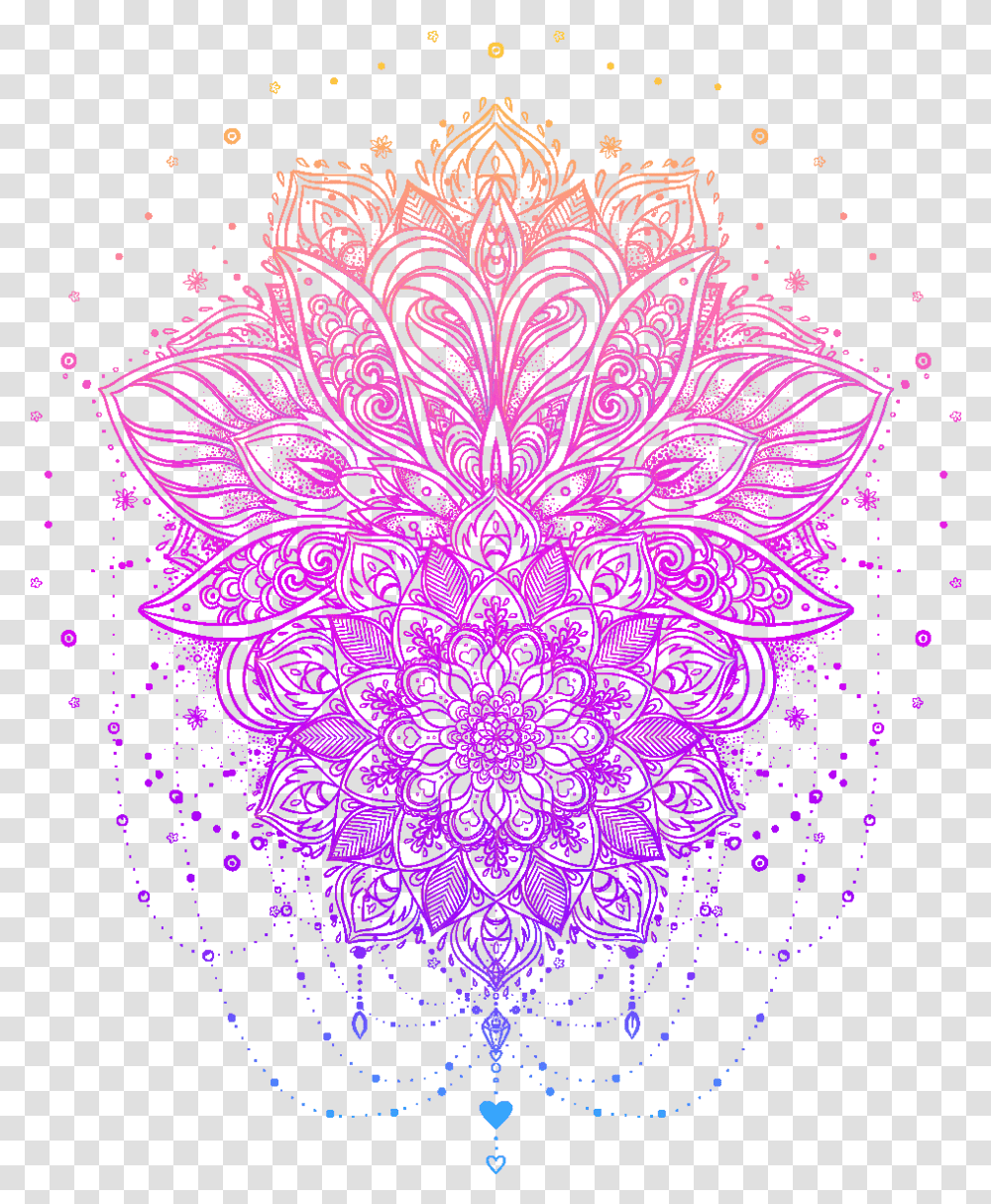 Tattoo Flower Boho Chic Ornament Vector Graphics Drawing Lotus Flower Moon Tattoo, Pattern, Floral Design, Fractal Transparent Png