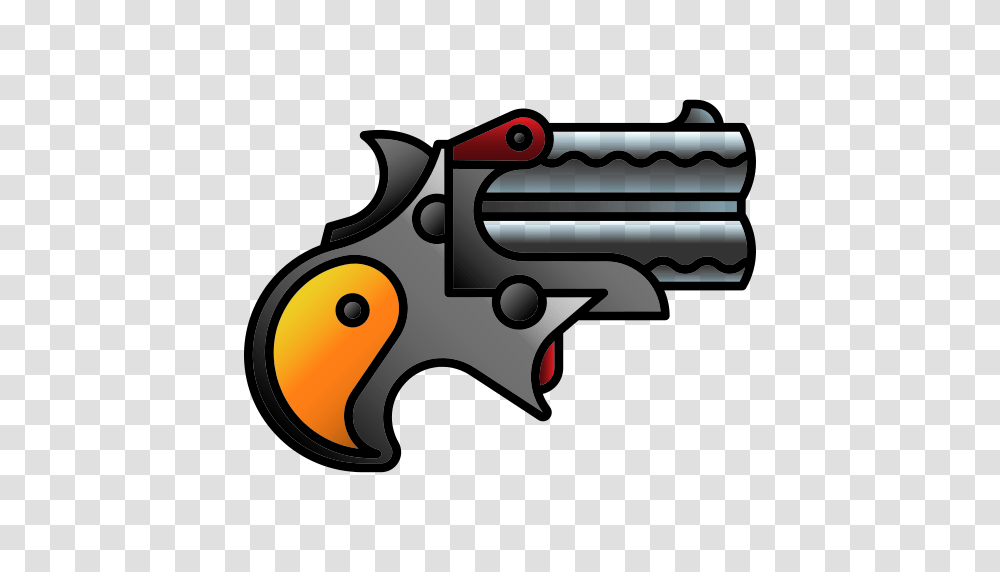 Tattoo Icon, Gun, Weapon, Weaponry, Handgun Transparent Png