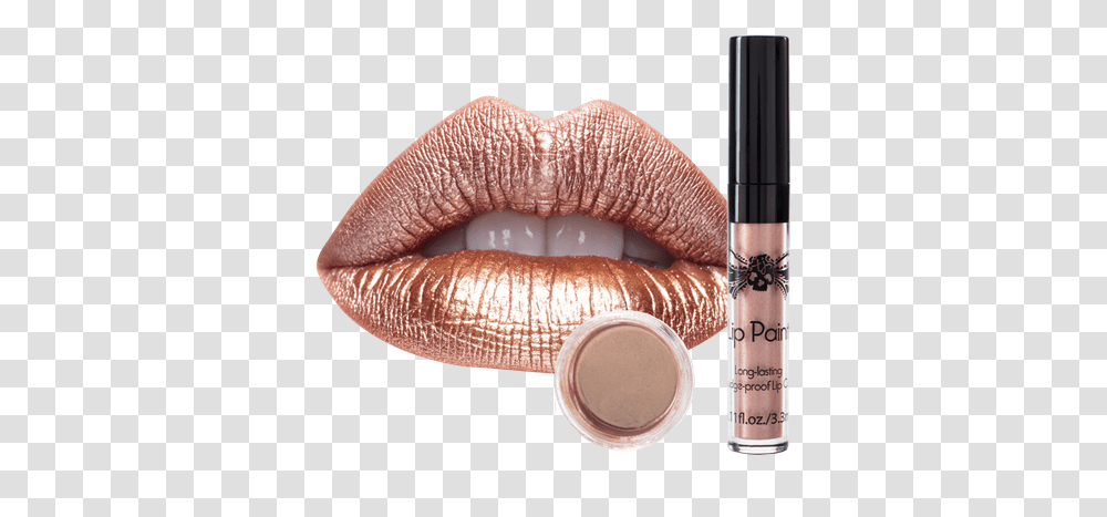 Tattoo Junkee Animal Instinct Matte Lip Color Gold Lips, Cosmetics, Lipstick, Fungus, Mouth Transparent Png