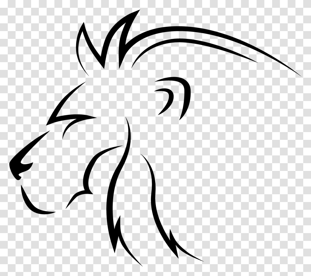 Tattoo Lion Hd, Stencil Transparent Png