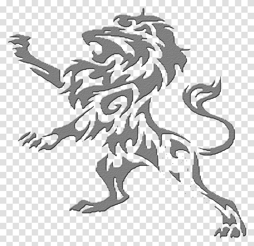 Tattoo Lion Leo Sleeve Artist Download Free Clipart Simple Lion Tattoo Tribal, Dragon, Emblem Transparent Png