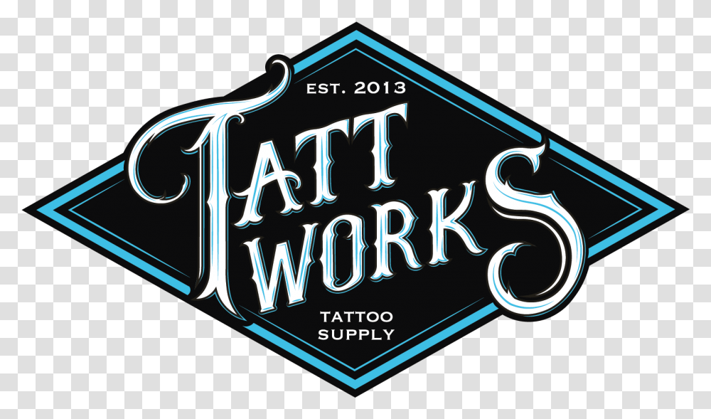 Tattoo Machine Logo Hd Clipart Logo Tattoo Supply, Text, Alphabet, Label, Word Transparent Png