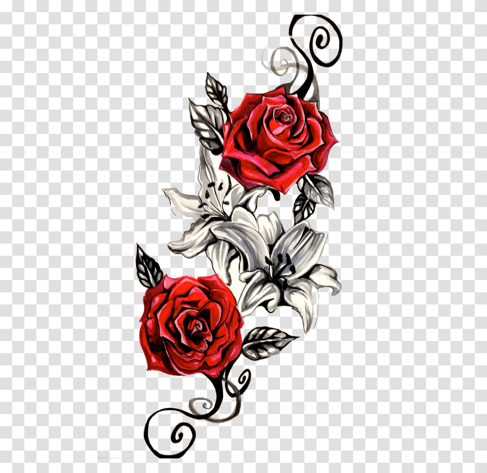 Tattoo Red Roses, Icon, Plant, Flower, Blossom Transparent Png