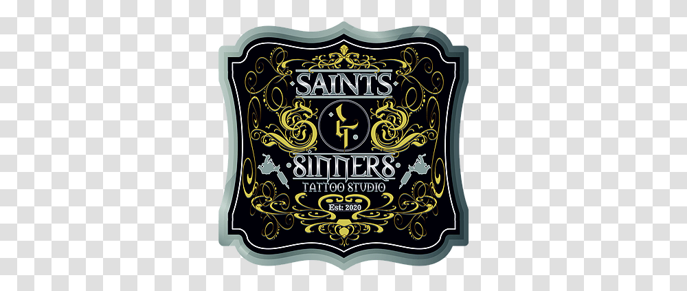 Tattoo Saints And Sinners Logo, Label, Text, Beverage, Lager Transparent Png