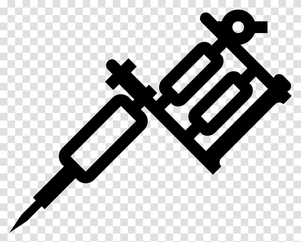 Tattoo School Old Icons Artist Removal Machine Clipart Tattoo Machine Icon, Gray, World Of Warcraft Transparent Png