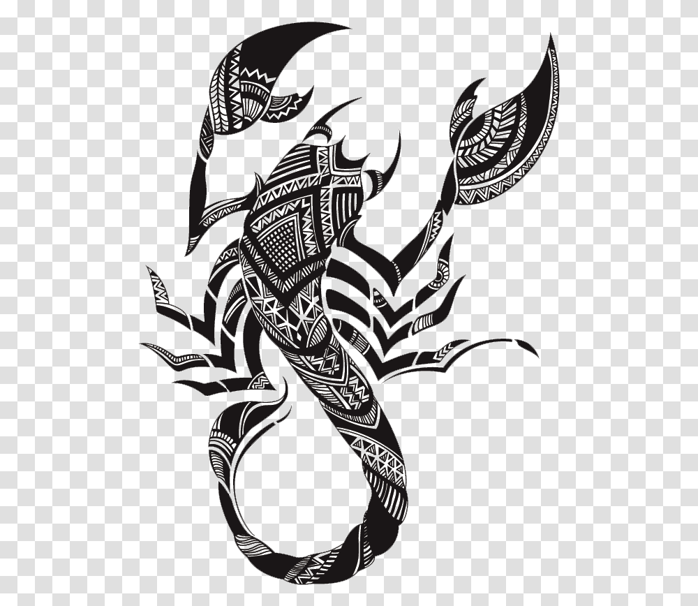 Tattoo Scorpion Totem Download Free Image Clipart Scorpion Tattoo, Animal, Sea Life, Invertebrate, Food Transparent Png