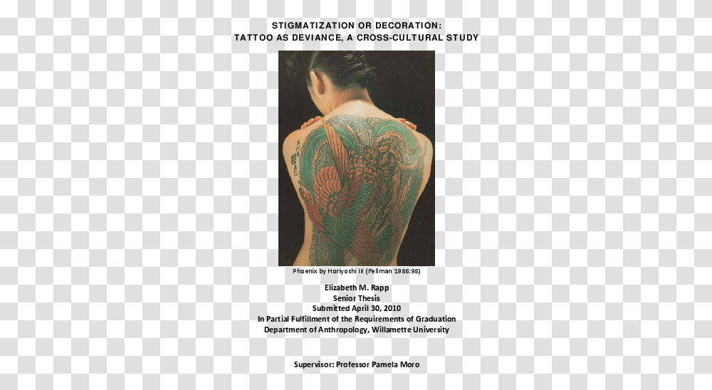 Tattoo, Skin, Person, Human, Back Transparent Png