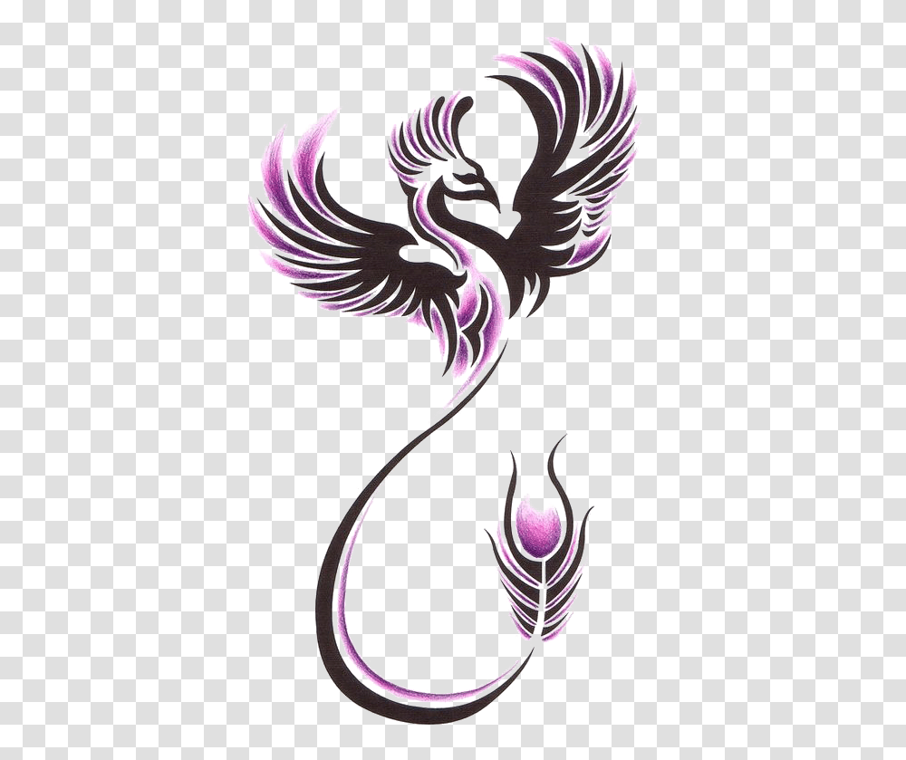 Tattoo Sleeve Phoenix Nz Studio Ink Feminine Tribal Phoenix Tattoo, Animal, Bird Transparent Png
