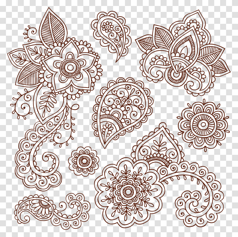 Tattos, Pattern, Paisley, Rug Transparent Png