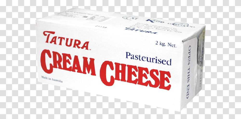 Tatura Cream Cheese Box, Word, Food, Carton Transparent Png