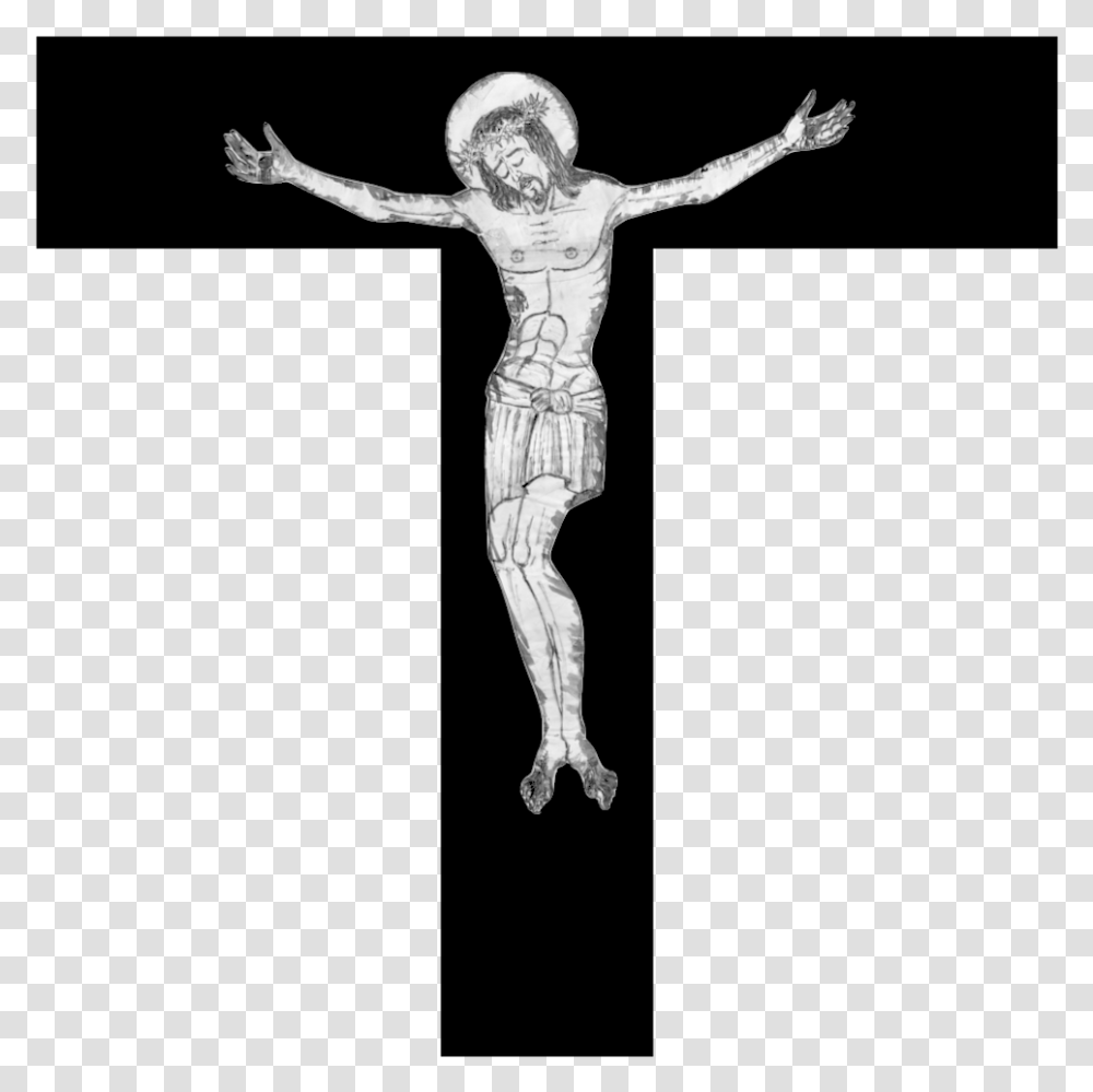 Tau Crucifix Crucifix, Cross, Person, Female, Face Transparent Png