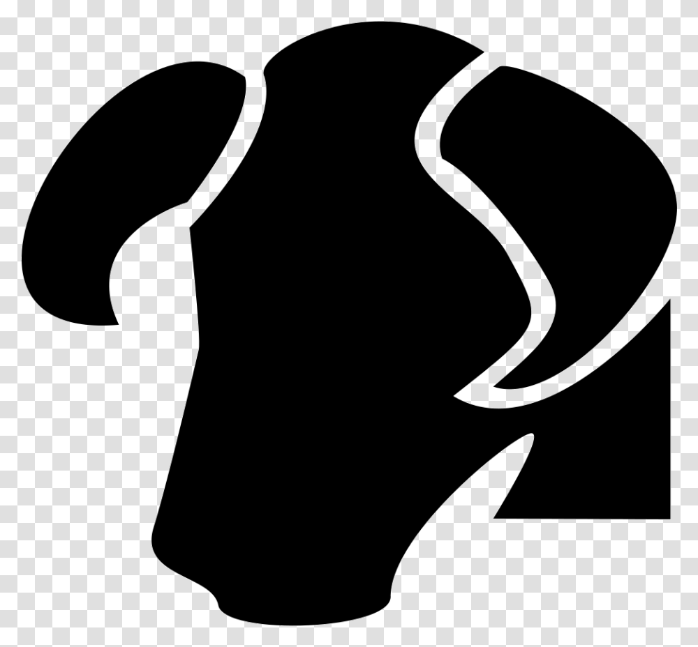 Taurus Bull Head Symbol For Zodiac Cabeza De Toro Simbolo, Silhouette, Stencil, Hand Transparent Png