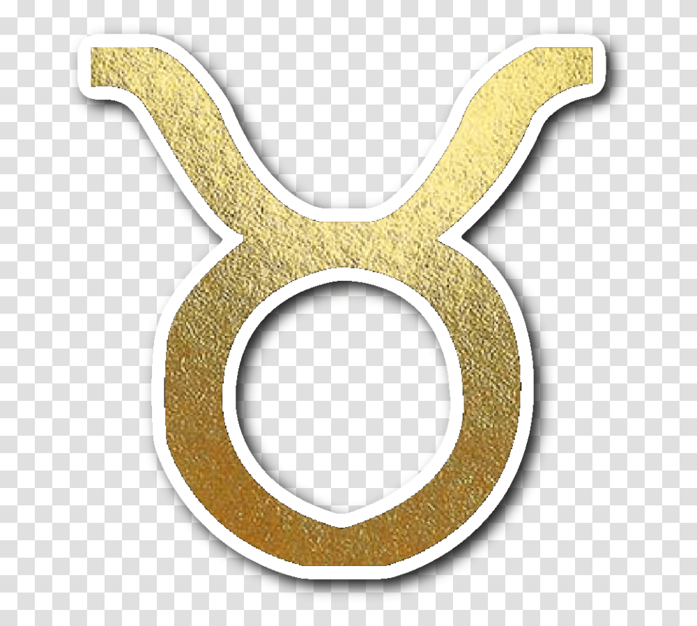Taurus Sign Gold, Number, Alphabet Transparent Png