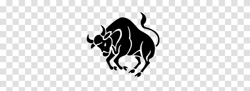 Taurus, Zodiac, Stencil, Animal, Mammal Transparent Png