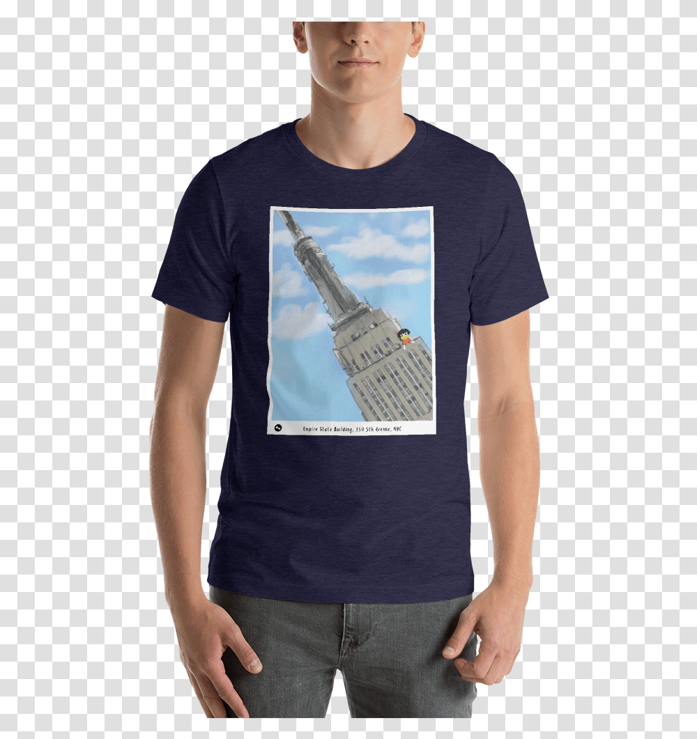 Tav The Duck At The Empire State Building T Shirt Dino Littlespace, Sleeve, Person, T-Shirt Transparent Png