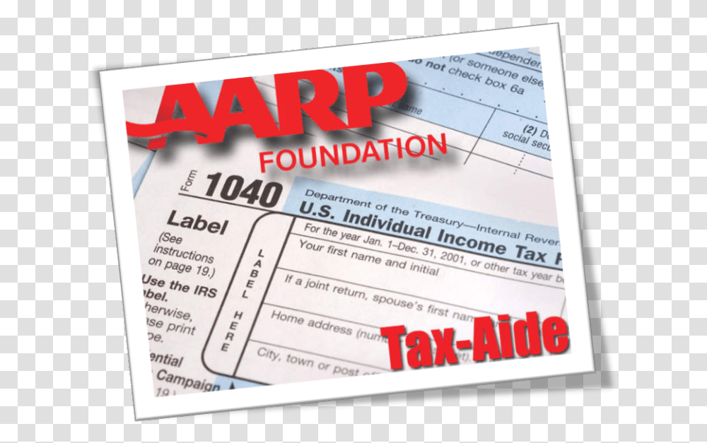 Tax Aide Program In Cecil CountyClass Img Responsive Aarp Tax Aide Logo, Paper, Driving License, Document Transparent Png