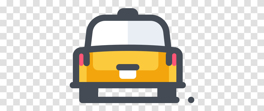 Taxi Back View Icon Free Download And Vector Taxi Icons, Car, Vehicle, Transportation, Automobile Transparent Png