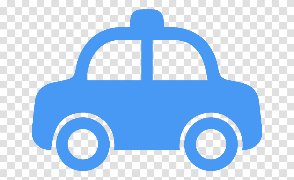 Taxi Cab Clipart Simple Cartoon Car, Logo, Symbol, Trademark, Hook Transparent Png