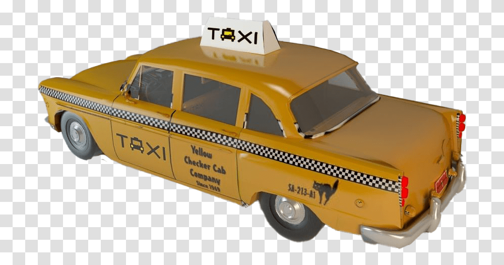 Taxi Cab Free Image Checker Marathon, Car, Vehicle, Transportation, Automobile Transparent Png