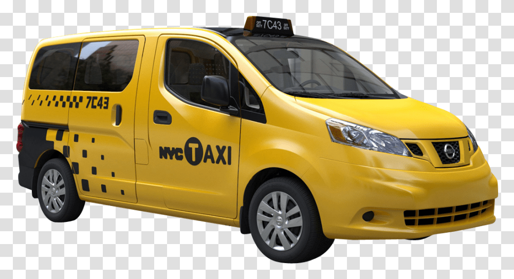 Taxi Cab Image Nissan Yellow Cab New York, Car, Vehicle, Transportation, Automobile Transparent Png