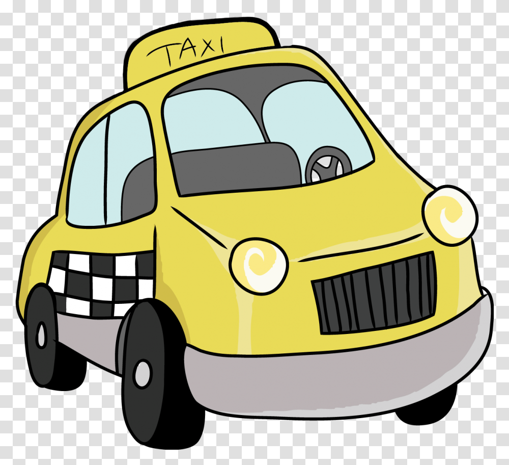 Taxi Clipart Cute Taxi Clipart No Background, Car, Vehicle, Transportation, Automobile Transparent Png