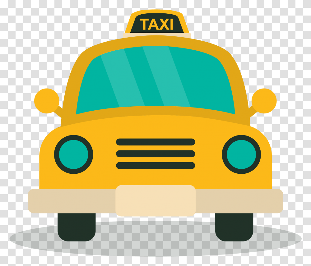 Taxi Clipart Toy Front Of Taxi Clipart, Car, Vehicle, Transportation, Automobile Transparent Png