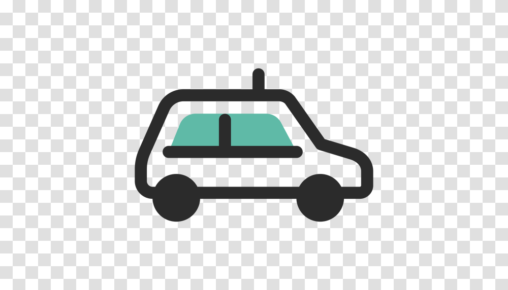 Taxi Colored Stroke Icon, Car, Vehicle, Transportation, Automobile Transparent Png