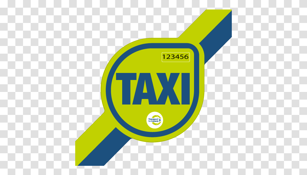 Taxi Door Stickers Taxi Logo Ireland, Text, Magnifying Transparent Png