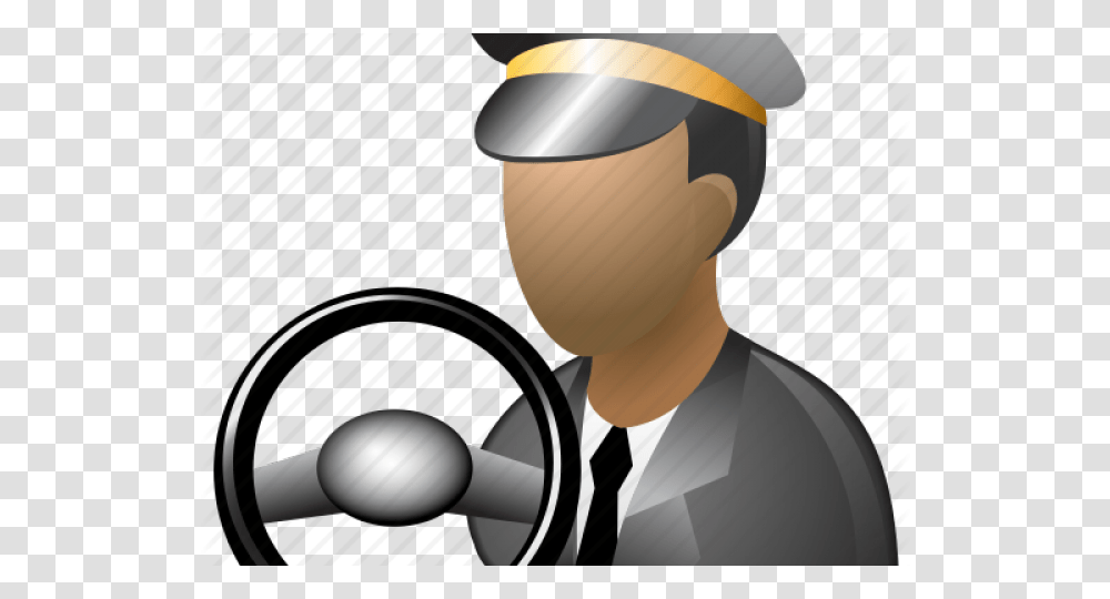 Taxi Driver Clipart Cartoon, Lamp, Steering Wheel Transparent Png