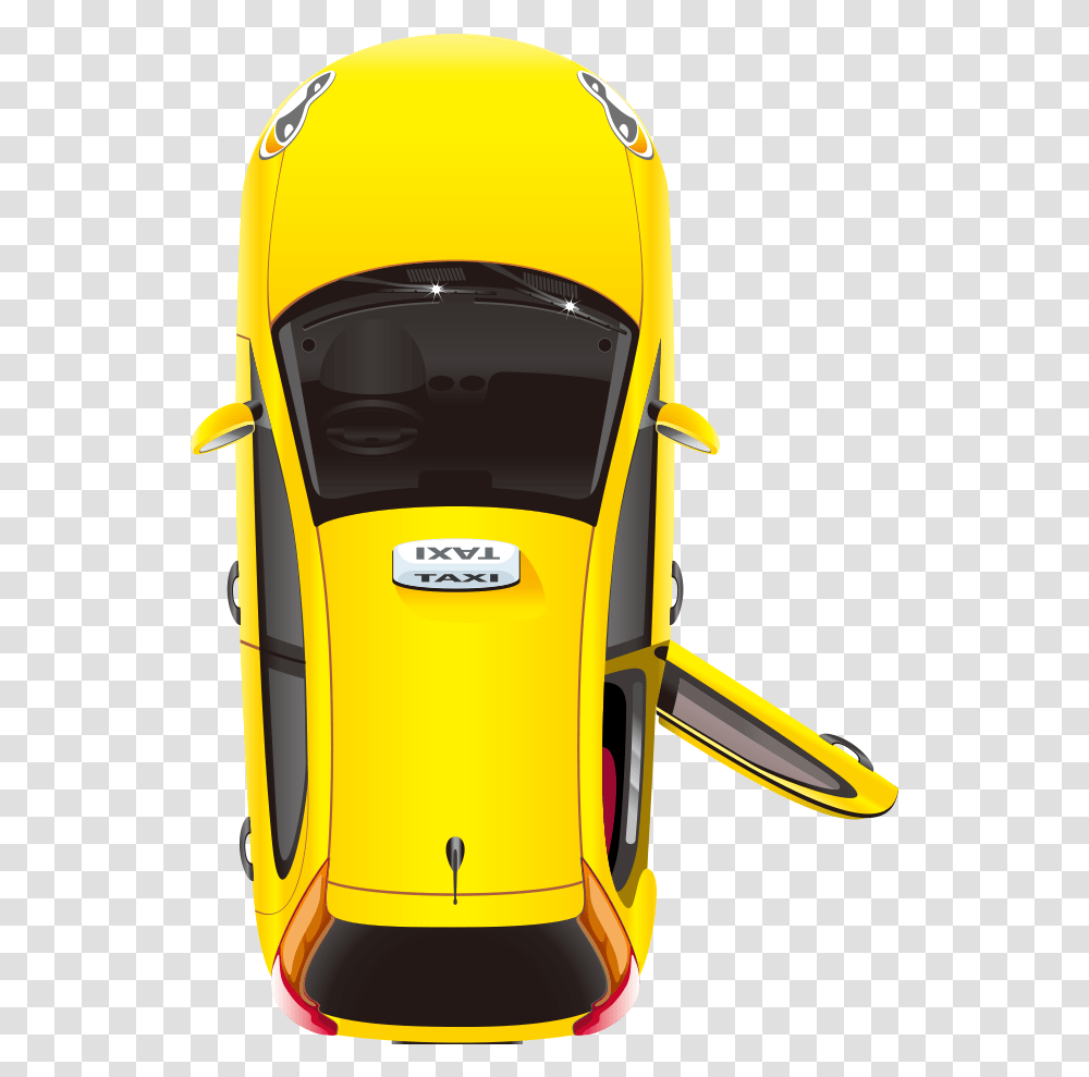 Taxi Images Cab Yellow Car Plan, Helmet, Clothing, Apparel, Backpack Transparent Png