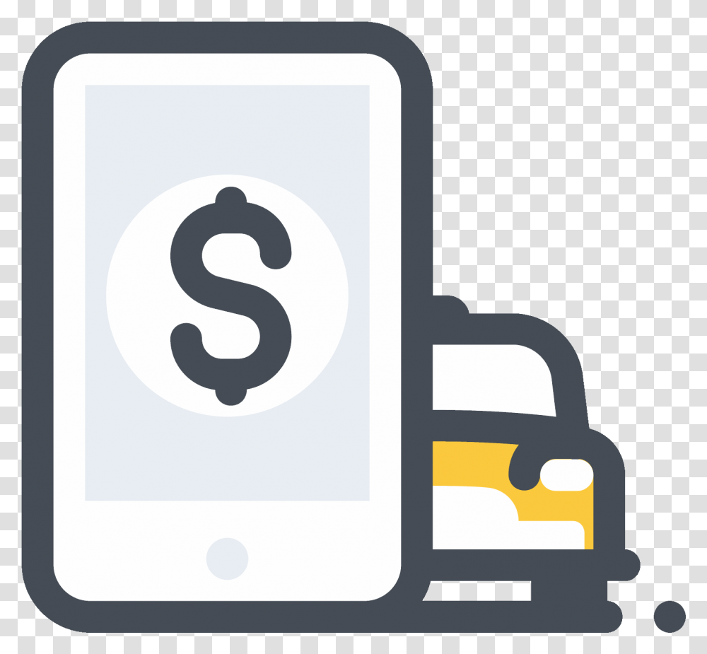 Taxi Mobile Payment Icon Icon Tax, Number Transparent Png