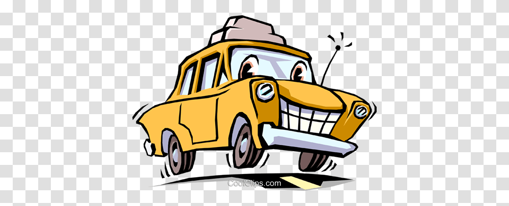 Taxi Royalty Free Vector Clip Art Illustration, Car, Vehicle, Transportation, Automobile Transparent Png