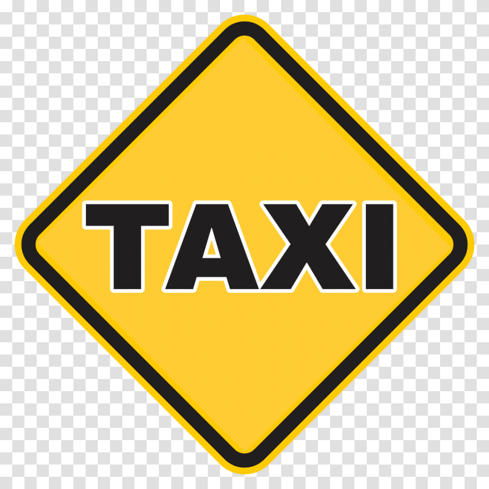 Taxi Slippery When Wet, Road Sign, Stopsign Transparent Png