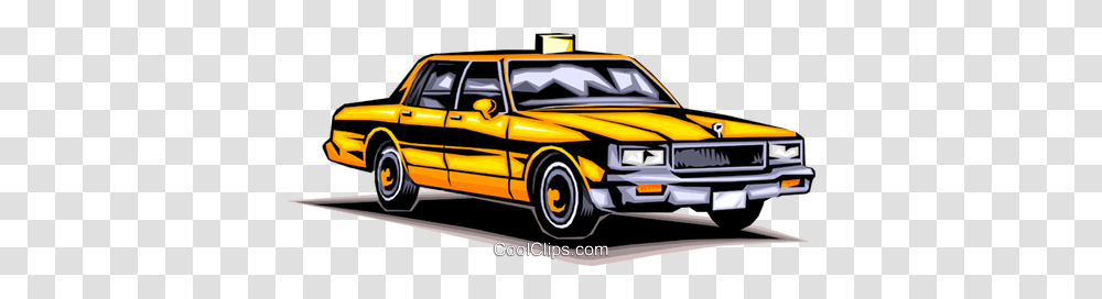 Taxicab Royalty Free Vector Clip Art Illustration, Car, Vehicle, Transportation, Automobile Transparent Png