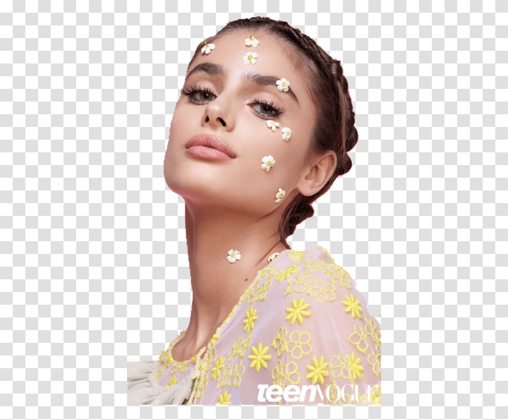 Taylor Hill Model And Flowers Image Have A Beautiful Face, Person, Human, Accessories, Accessory Transparent Png