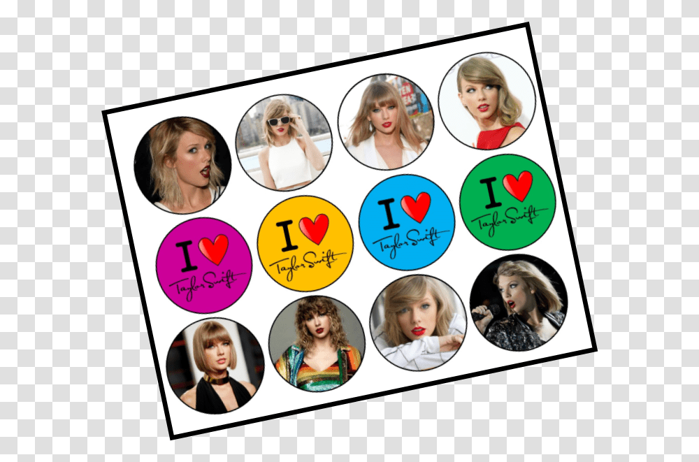 Taylor Swift Head Printable Taylor Swift Cake Topper, Person, Human, Sunglasses, Accessories Transparent Png