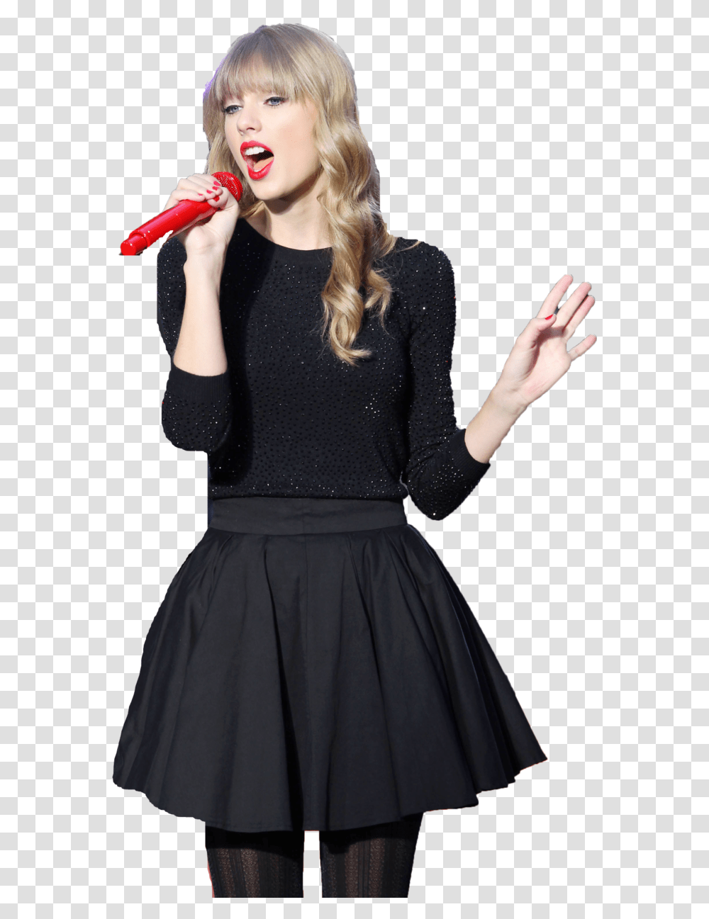 Taylor Swift Singing Background, Dress, Sleeve, Skirt Transparent Png