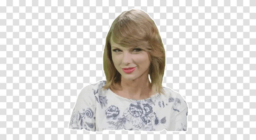 Taylor Swift Whatsapp Stickers Stickers Cloud Stickers De Taylor Swift, Face, Person, Female, Smile Transparent Png