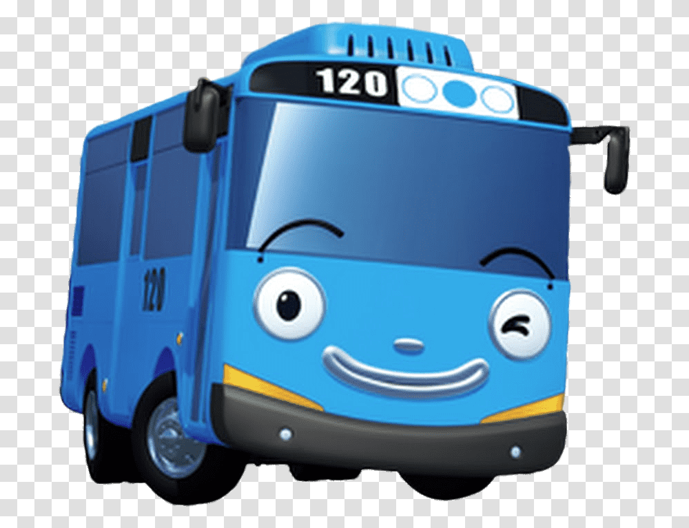 Tayo The Little Bus Winking Tayo The Little Bus, Van, Vehicle, Transportation, Mobile Phone Transparent Png