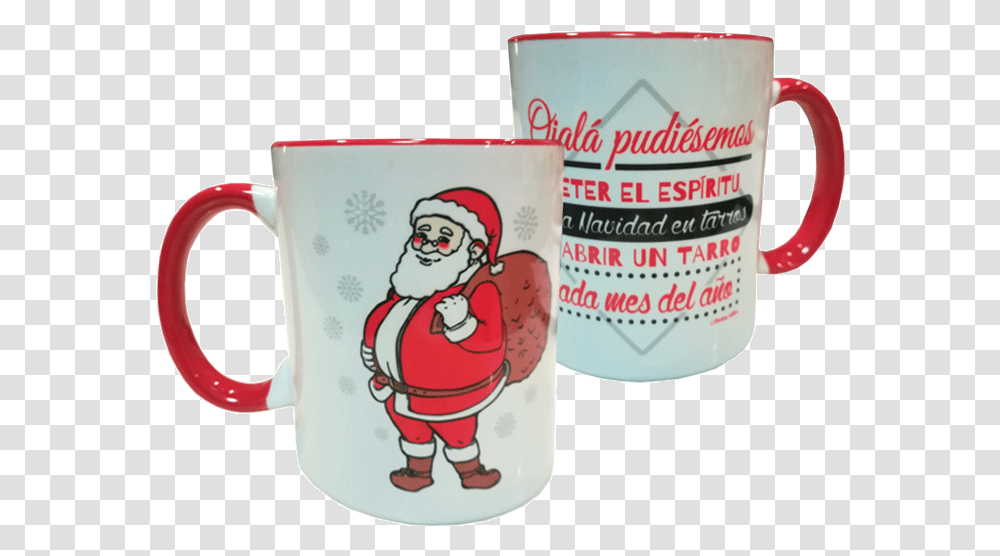 Taza Papa Noel Download Mug, Coffee Cup Transparent Png