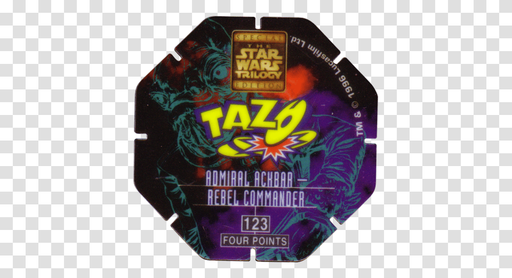 Tazos > Series Star Wars Trilogy Return Of The Jedi Star Wars, Label, Text, Symbol, Advertisement Transparent Png