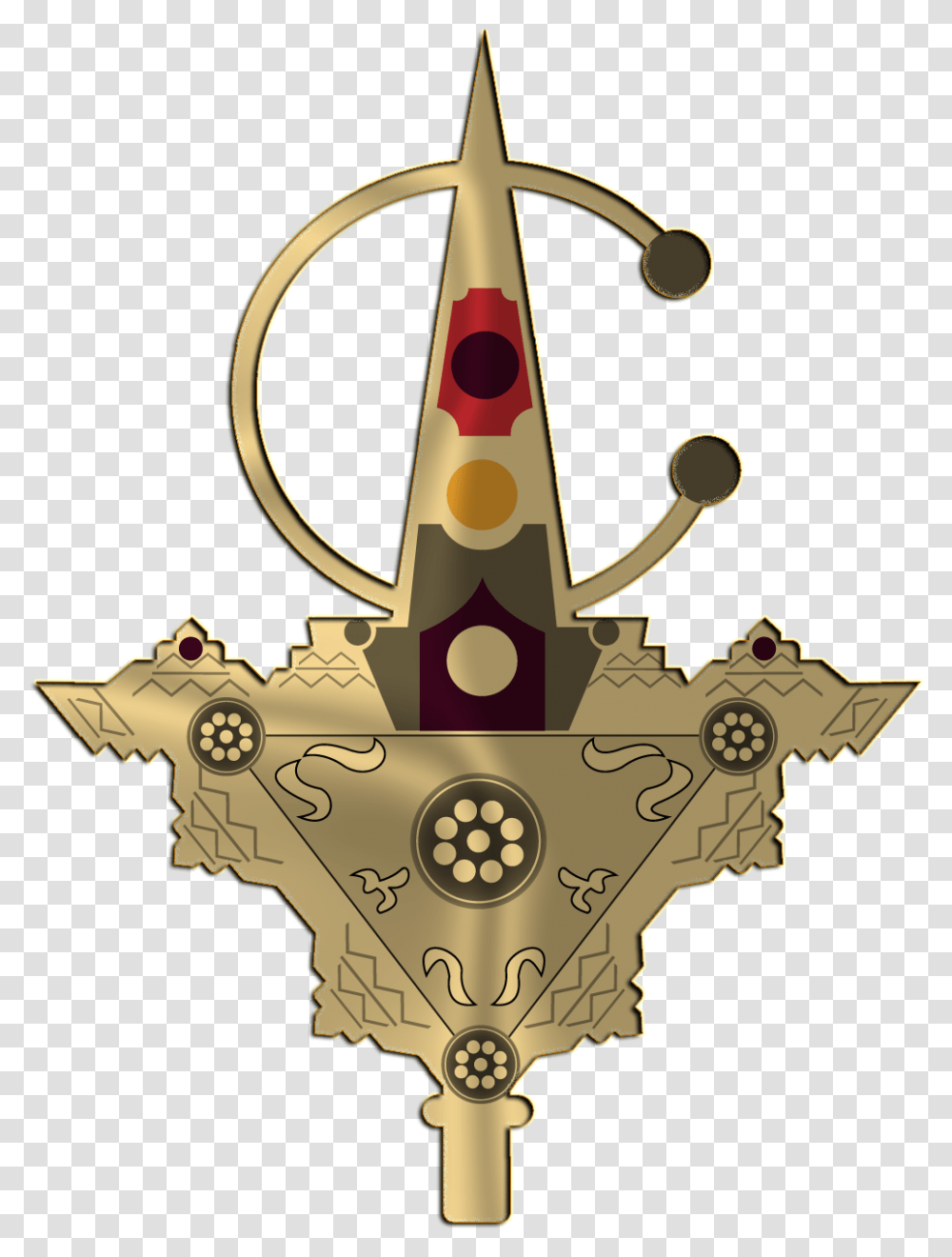 Tazrzit Vector By Ladouzi D7gl0v Emblem, Cross, Star Symbol, Crown Transparent Png