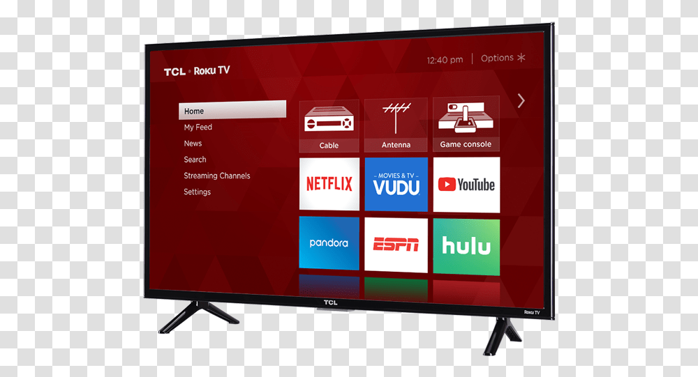 Tcl Tcl Roku Tv, Monitor, Screen, Electronics, Display Transparent Png