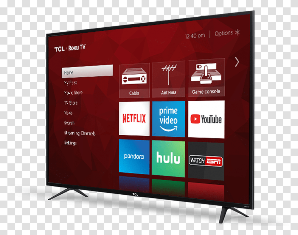 Tcl Tv Tcl 32 Class Roku Smart, Monitor, Screen, Electronics, Display Transparent Png