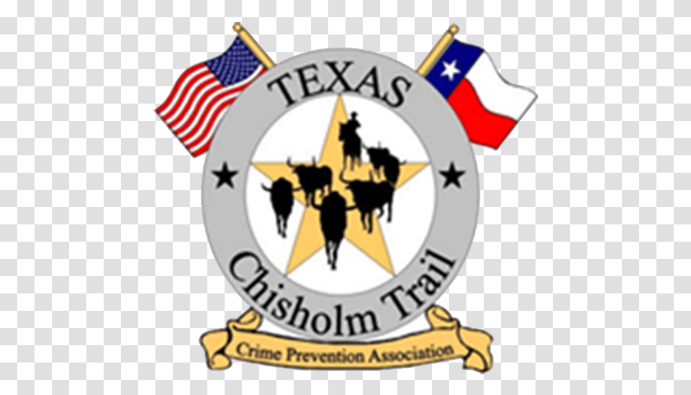 Tctcpa Logo Toolarge Texas Chisholm Trail Crime Prevention, Person, Emblem Transparent Png