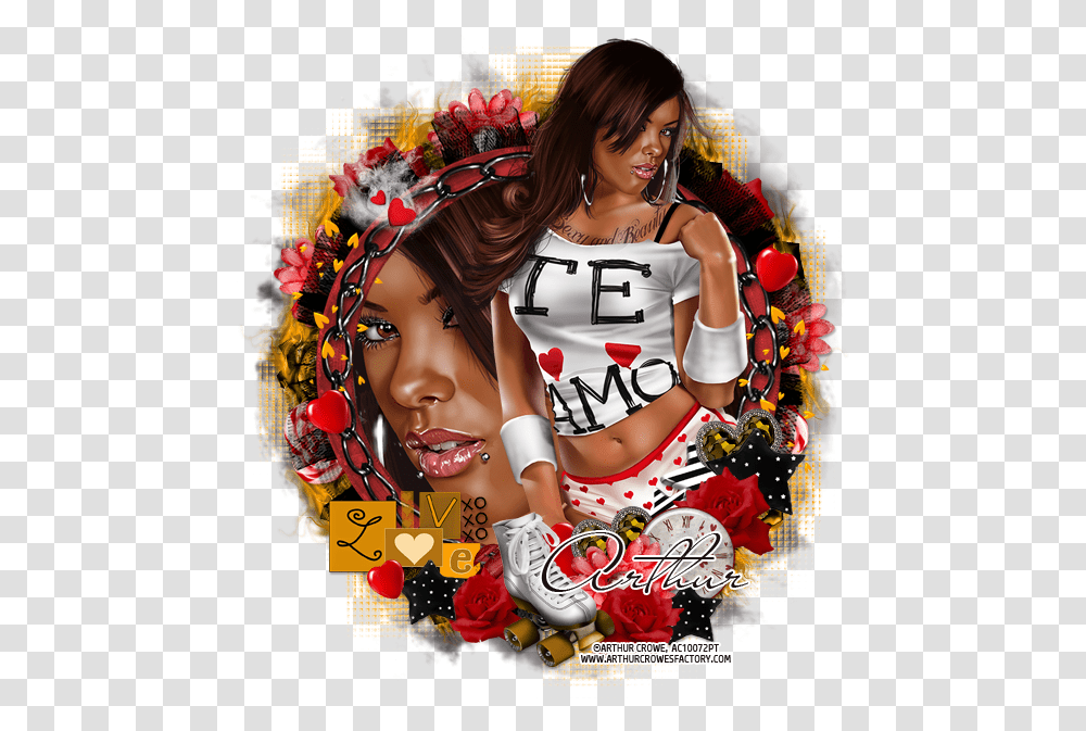 Te Amo Girl, Collage, Poster, Advertisement, Person Transparent Png