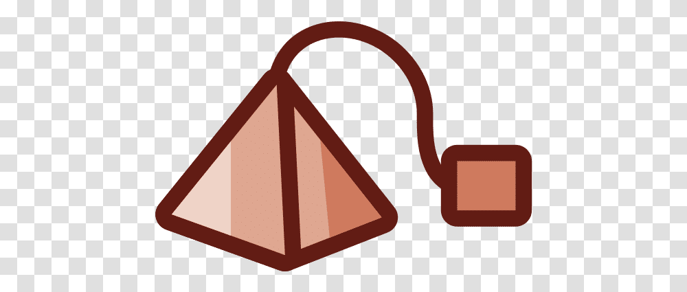 Tea Bag Coffee Thick Line Style Icon Vertical, Triangle, Label, Text Transparent Png