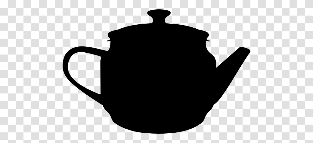 Tea Black Pot Clip Art, Pottery, Teapot, Silhouette, Stencil Transparent Png