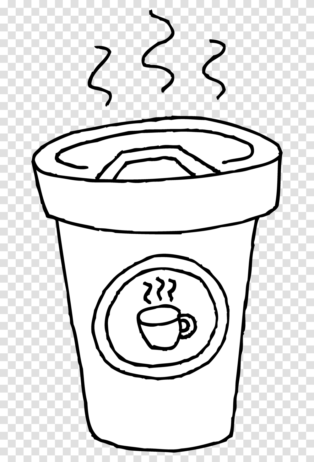 Tea Coffee Cafe Starbucks Cup Hq Coffee Cup Colouring Page, Bucket Transparent Png